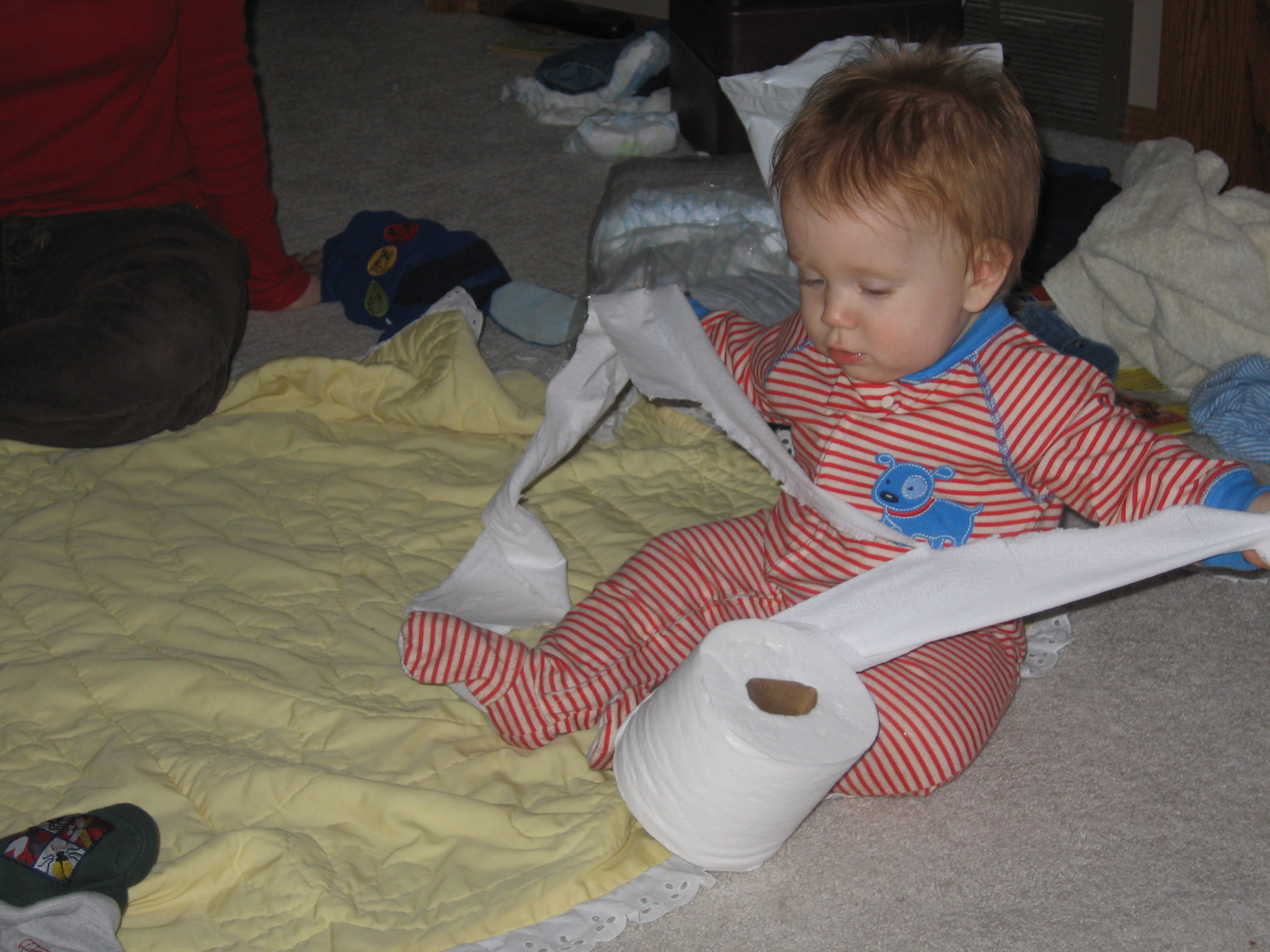 Joseph in to the Toilet Paper